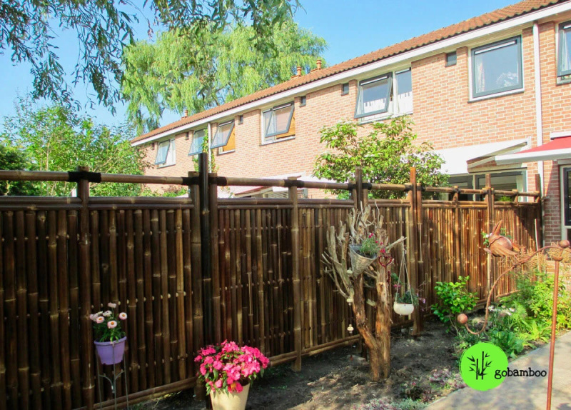 inspirace bambusový plot